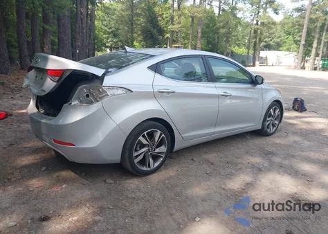 2014 Hyundai Elantra Limited from USA, damaged, VIN 5NPDH4AE3EH485174